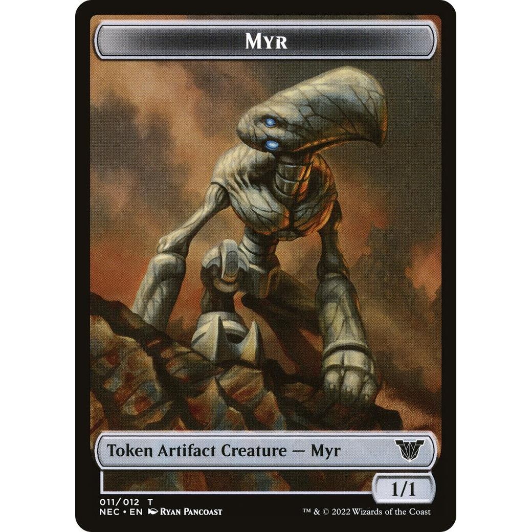 Image for Myr // Pilot Double-Sided Token (11 // 1) (NEC) - Magic: The Gathering