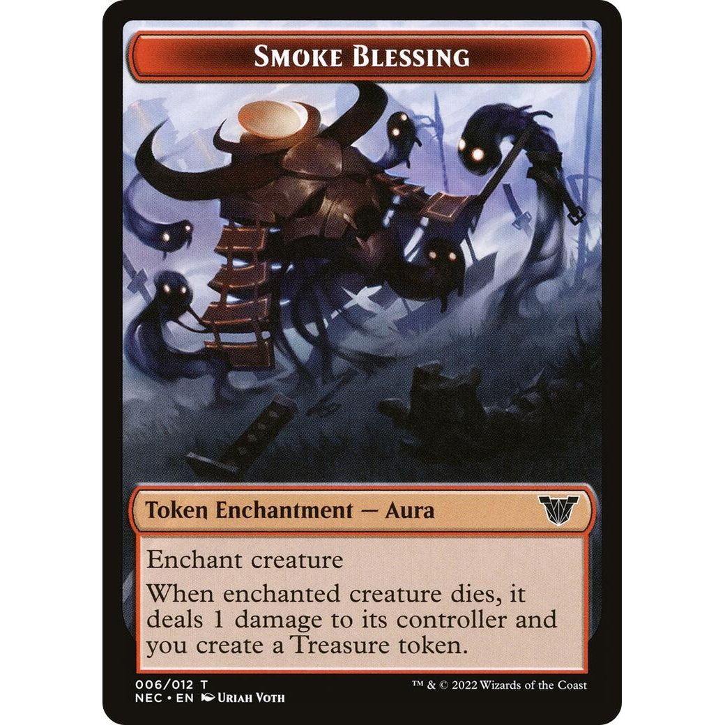 Image for Smoke Blessing // Treasure Double-Sided Token (6 // 17) (NEC) - Magic: The Gathering