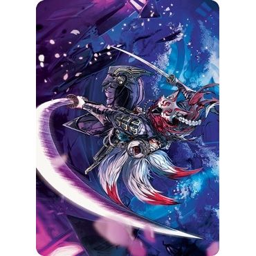 Image for Blade-Blizzard Kitsune Art Card (47) (ASNEO) - Magic: The Gathering