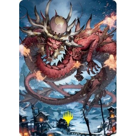 Image for Atsushi, the Blazing Sky Art Card (61/81) (Gold-Stamped Signature) (61) (ASNEO) - Magic: The Gathering