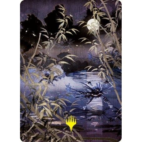 Image for Swamp (297) Art Card (Gold-Stamped Signature) (81) (ASNEO) - Magic: The Gathering