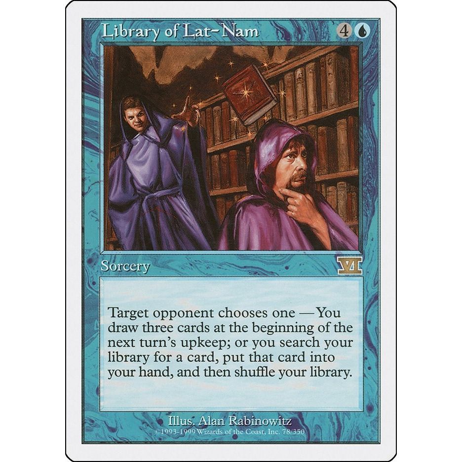 Image for Library of Lat-Nam (78) (6ED) - Magic: The Gathering