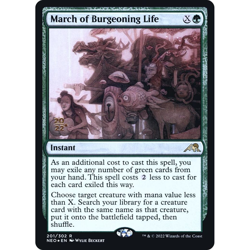 Image for March of Burgeoning Life (201) (PRE) - Magic: The Gathering