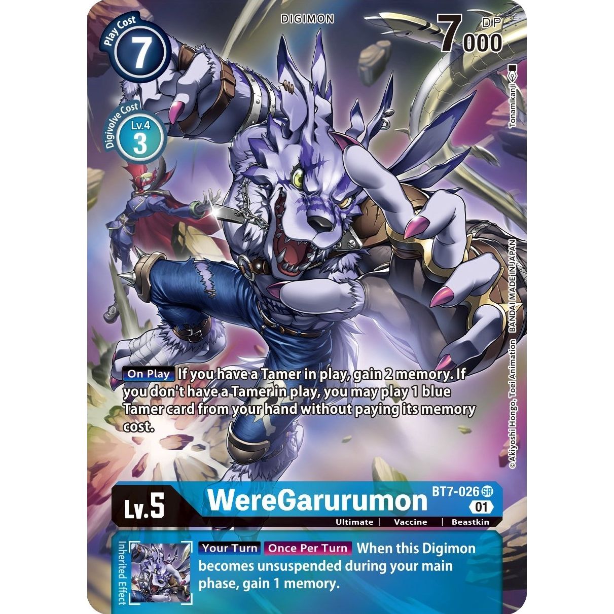 Image for WereGarurumon (Alternate Art) (BT7-026 SR) (BT07) - Digimon Card Game