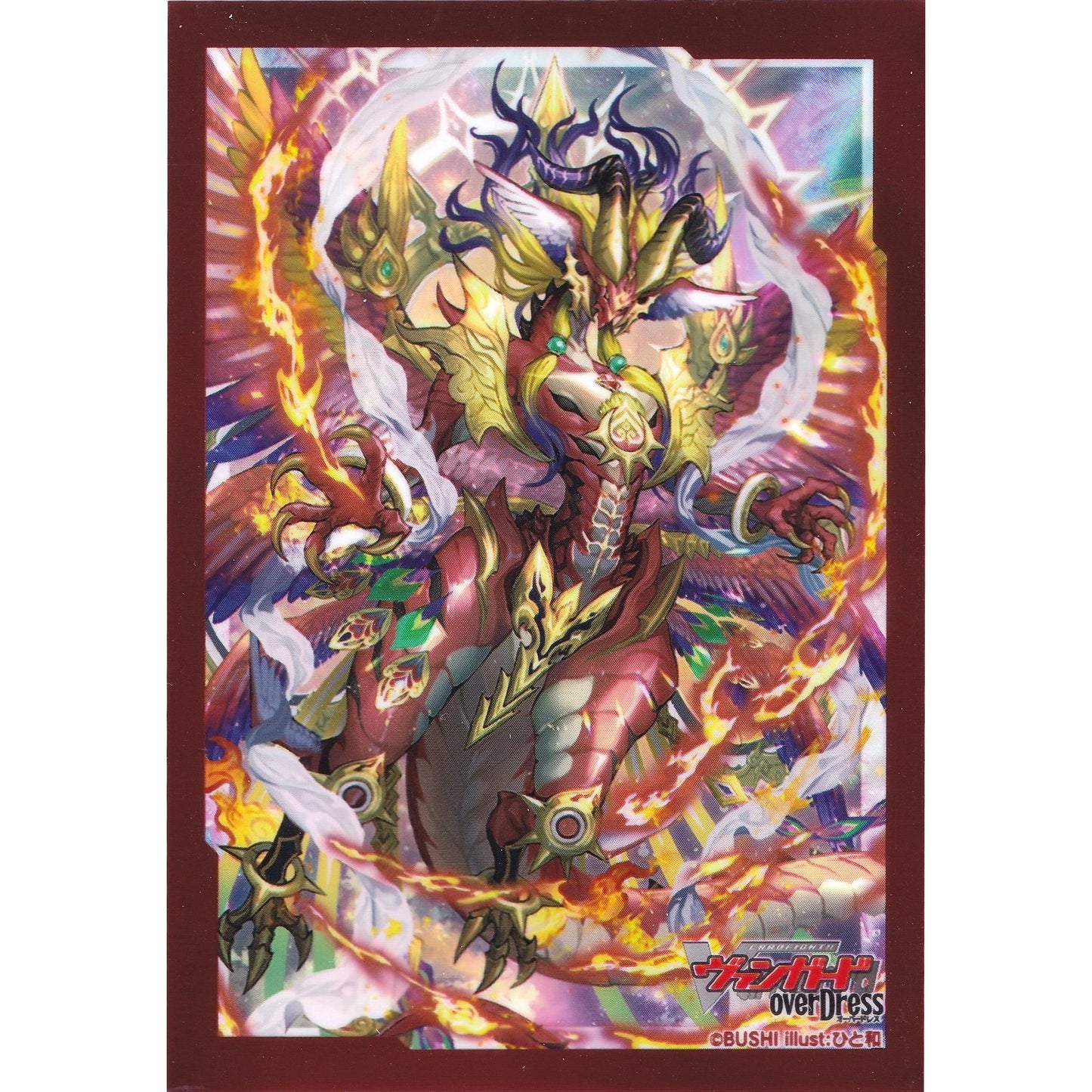 Image for Bushiroad overDress Box Topper Sleeves - Chakrabarthi True Dragon, Mahar Nirvana (4-Pack) - Card Sleeves