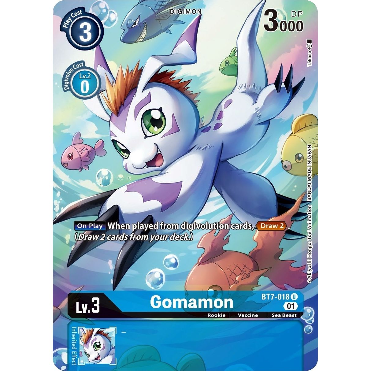 Image for Gomamon (Alternate Art) (BT7-018 U) (BT07) - Digimon Card Game