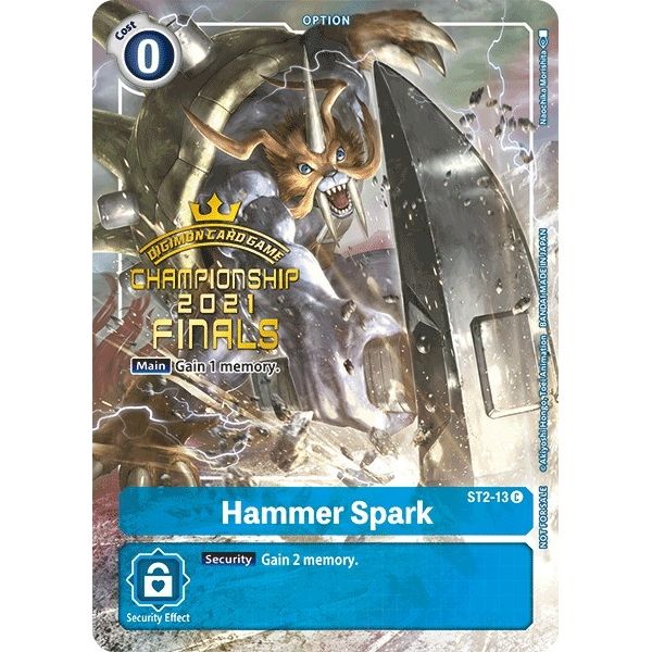 Image for Hammer Spark (2021 Championship Finals Tamer's Evolution Pack) (ST2-13 C) (ST-2) - Digimon Card Game