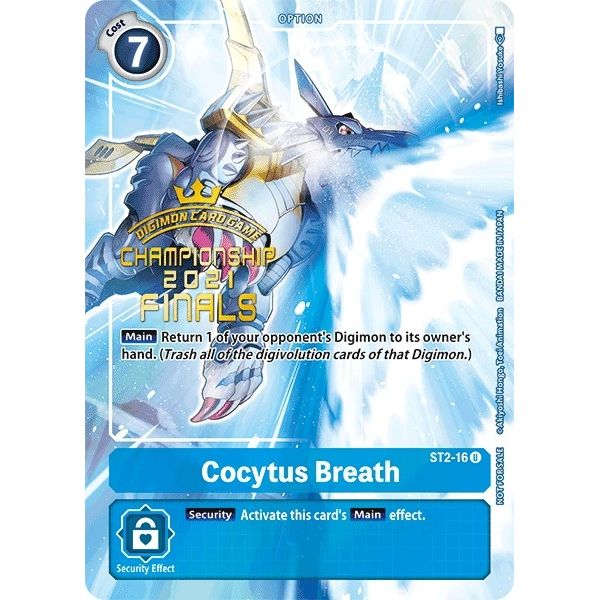 Image for Cocytus Breath (2021 Championship Finals Tamer's Evolution Pack) (ST2-16 U) (ST-2) - Digimon Card Game