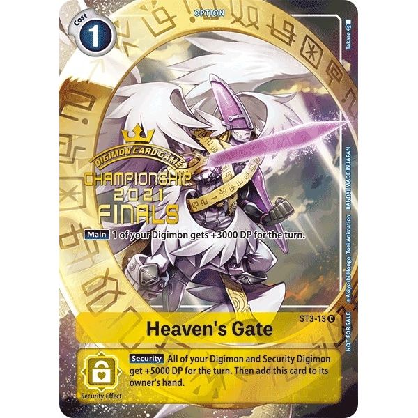 Image for Heaven's Gate (2021 Championship Finals Tamer's Evolution Pack) (ST3-13 C) (ST-3) - Digimon Card Game