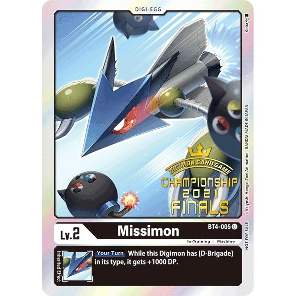 Image for Missimon (2021 Championship Finals Event Pack Alt-Art Gold Stamp Set) (BT4-005 U) (BT04) - Digimon Card Game