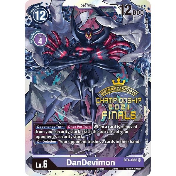 Image for DanDevimon (2021 Championship Finals Event Pack Alt-Art Gold Stamp Set) (BT4-088 SR) (BT04) - Digimon Card Game