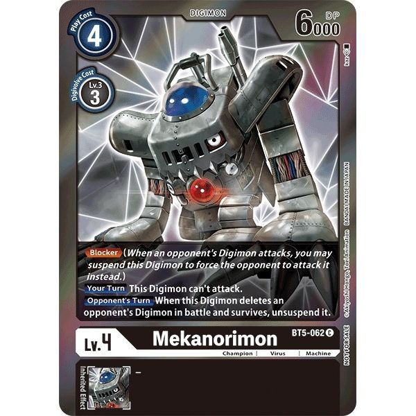 Image for Mekanorimon (Event Pack 2) (BT5-062 C) (BT05) - Digimon Card Game