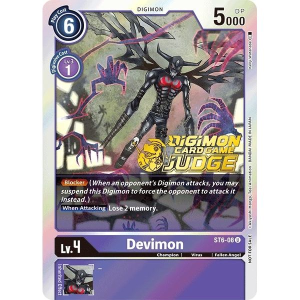 Image for Devimon (Judge Pack 1) (ST6-08 U) (ST-6) - Digimon Card Game