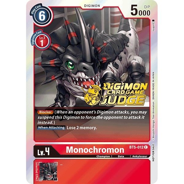 Image for Monochromon (Judge Pack 1) (BT5-012 C) (BT05) - Digimon Card Game