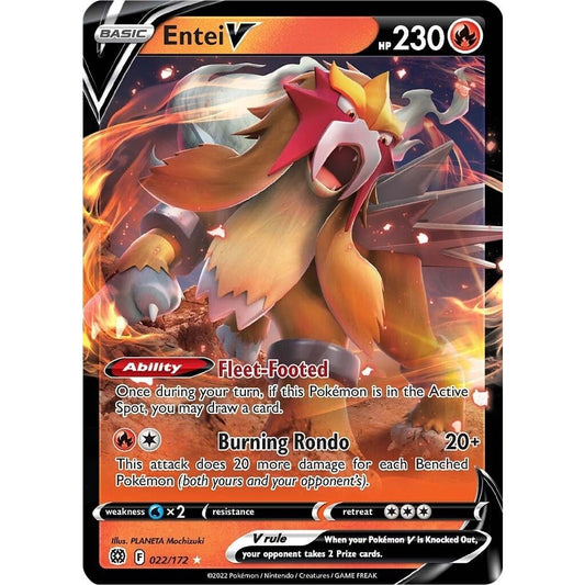 Image for Entei V (022/172) (SWSH09) - Pokemon