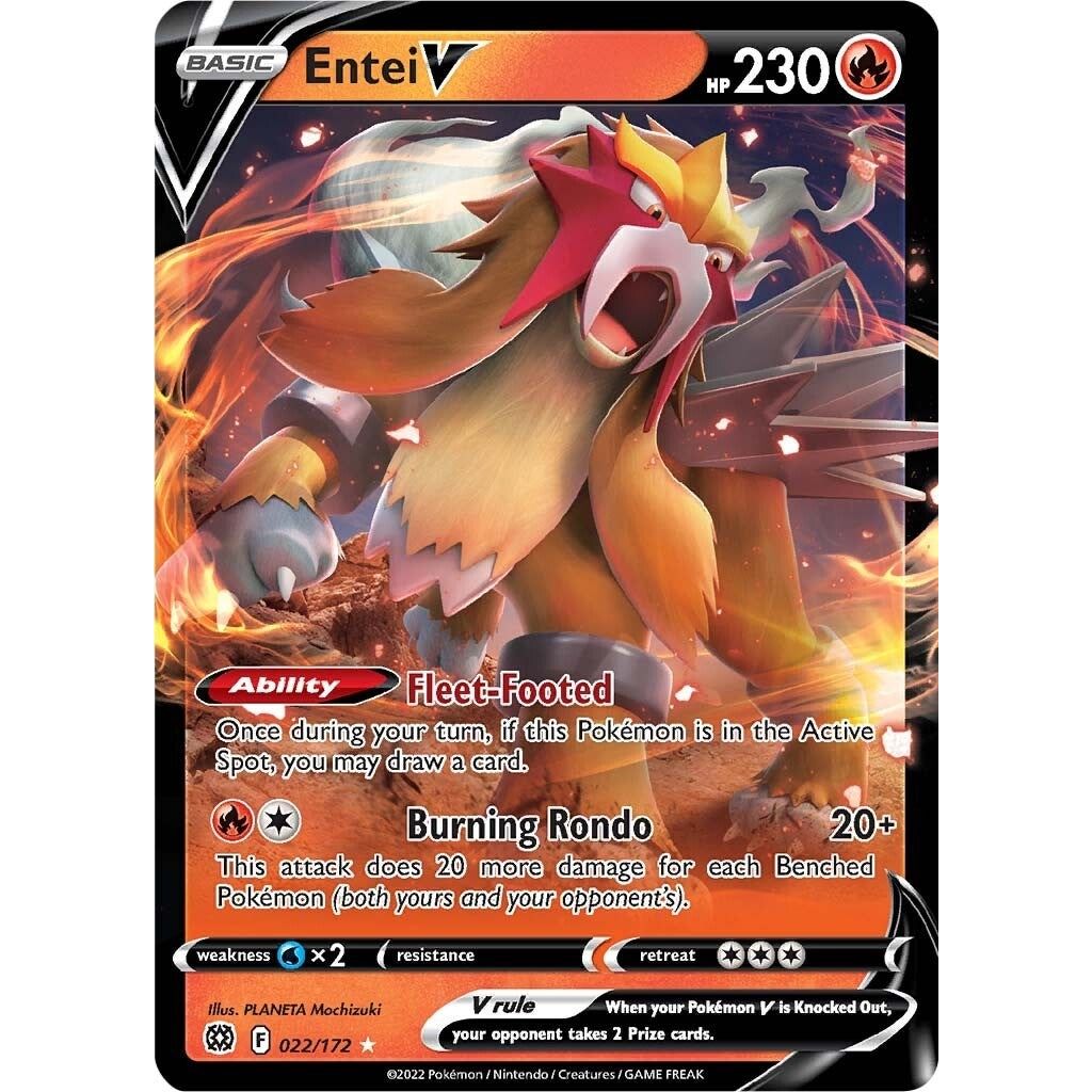 Image for Entei V (022/172) (SWSH09) - Pokemon