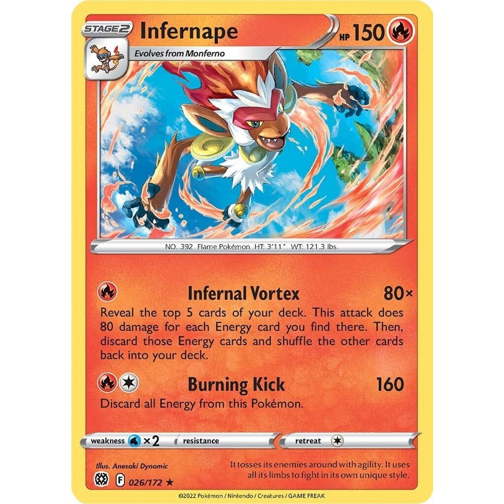 Image for Infernape (026/172) (SWSH09) - Pokemon