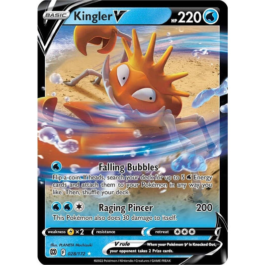 Image for Kingler V (028/172) (SWSH09) - Pokemon
