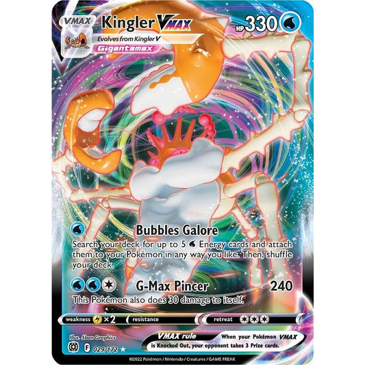 Image for Kingler VMAX (029/172) (SWSH09) - Pokemon