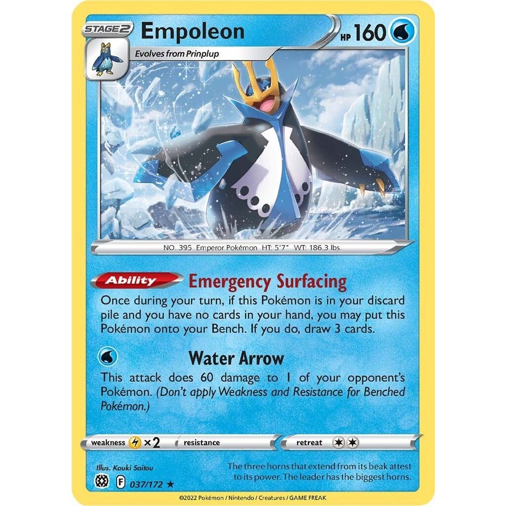 Image for Empoleon (037/172) (SWSH09) - Pokemon