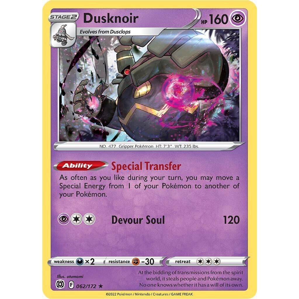 Image for Dusknoir (062/172) (SWSH09) - Pokemon