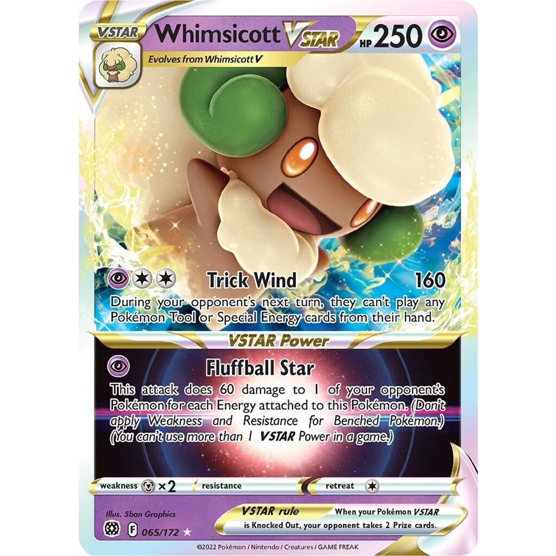 Image for Whimsicott VSTAR (065/172) (SWSH09) - Pokemon