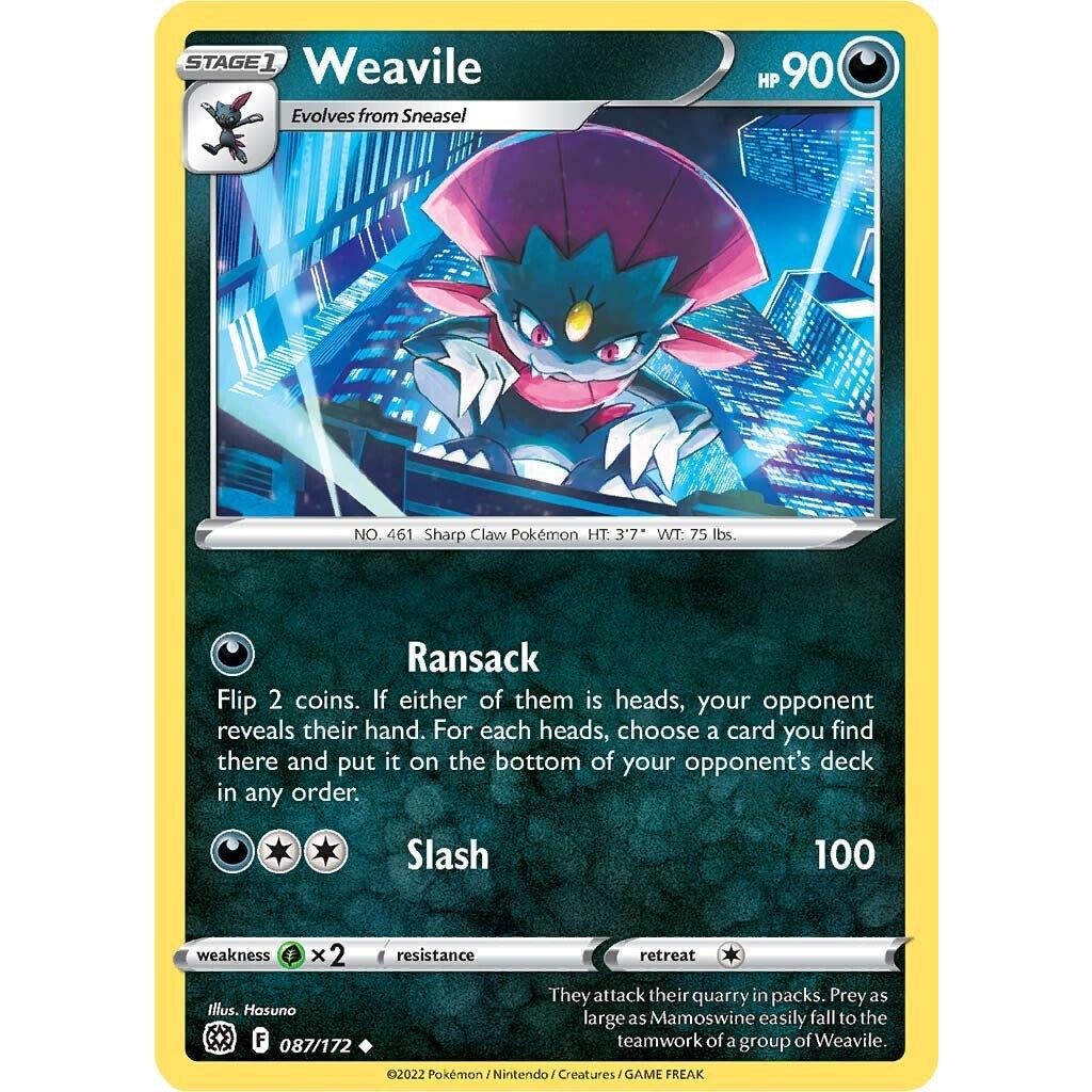 Image for Weavile (087/172) (SWSH09) - Pokemon
