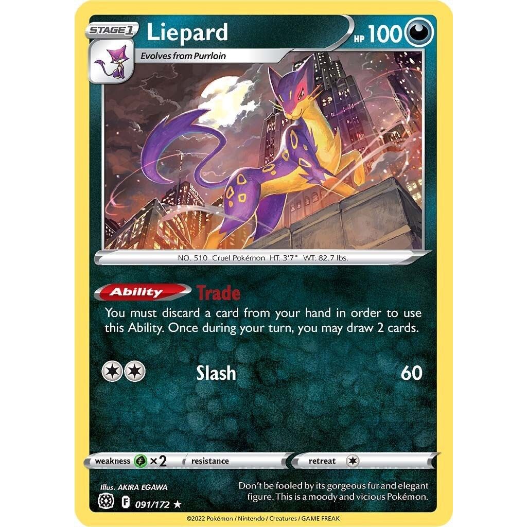 Image for Liepard (091/172) (SWSH09) - Pokemon