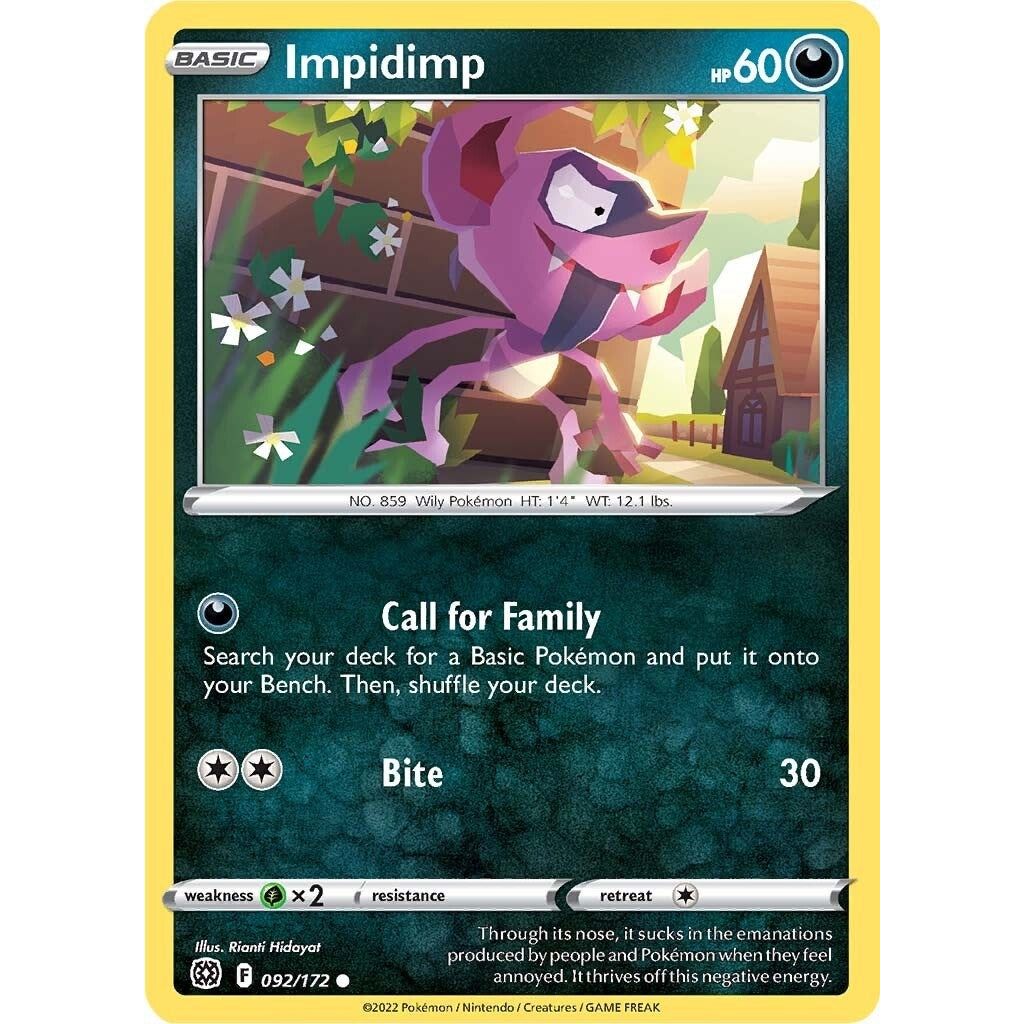 Image for Impidimp (092/172) (SWSH09) - Pokemon