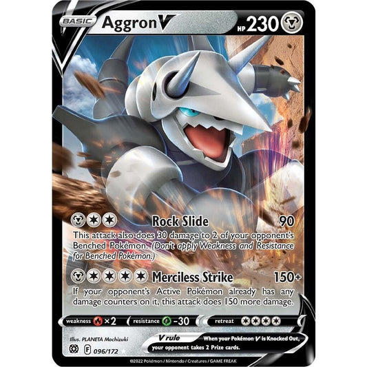 Image for Aggron V (096/172) (SWSH09) - Pokemon