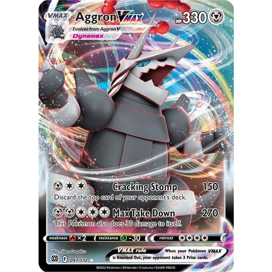 Image for Aggron VMAX (097/172) (SWSH09) - Pokemon