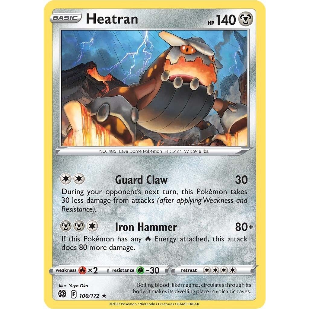 Image for Heatran (100/172) (SWSH09) - Pokemon