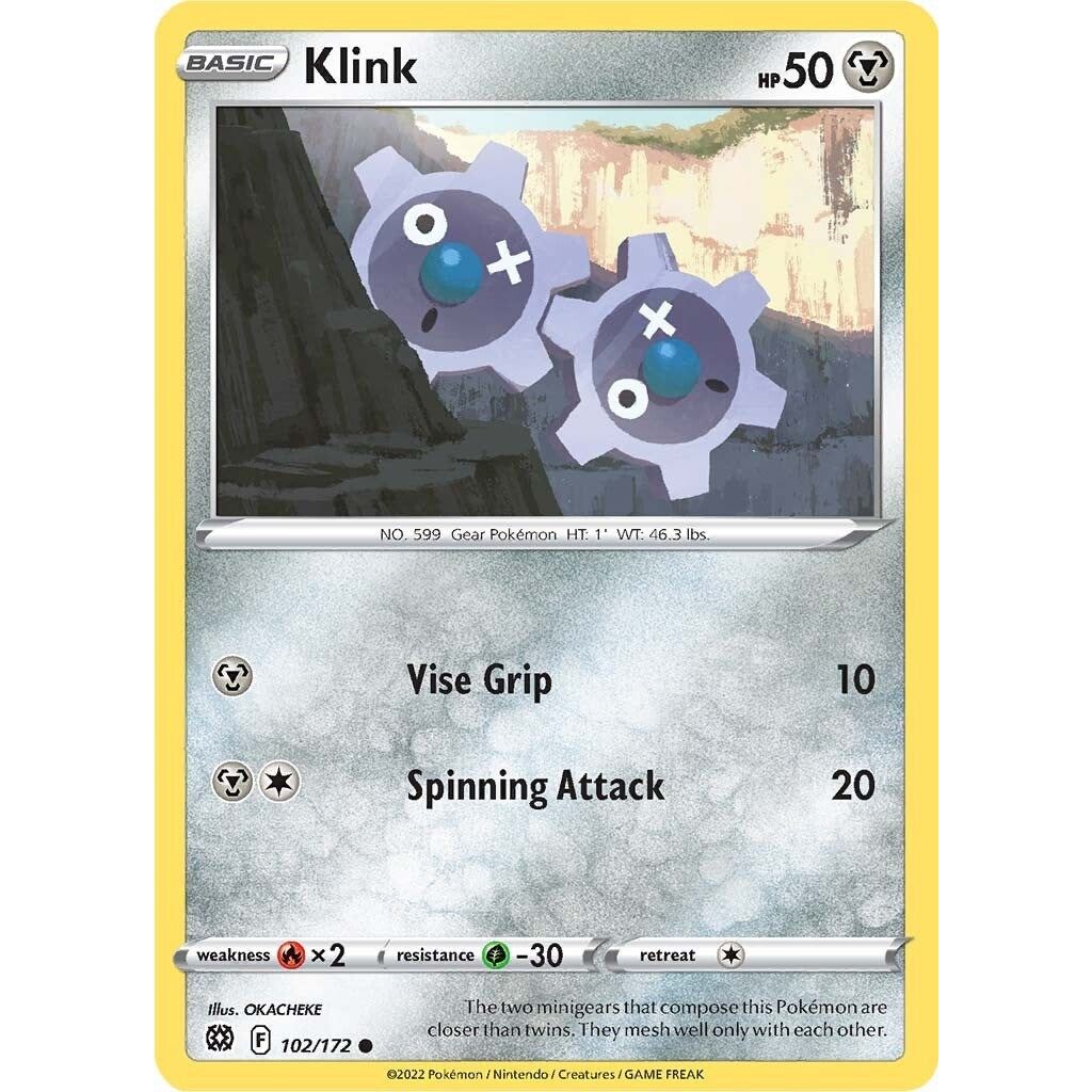 Image for Klink (102/172) (SWSH09) - Pokemon