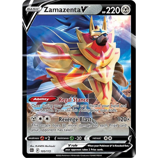 Image for Zamazenta V (105/172) (SWSH09) - Pokemon