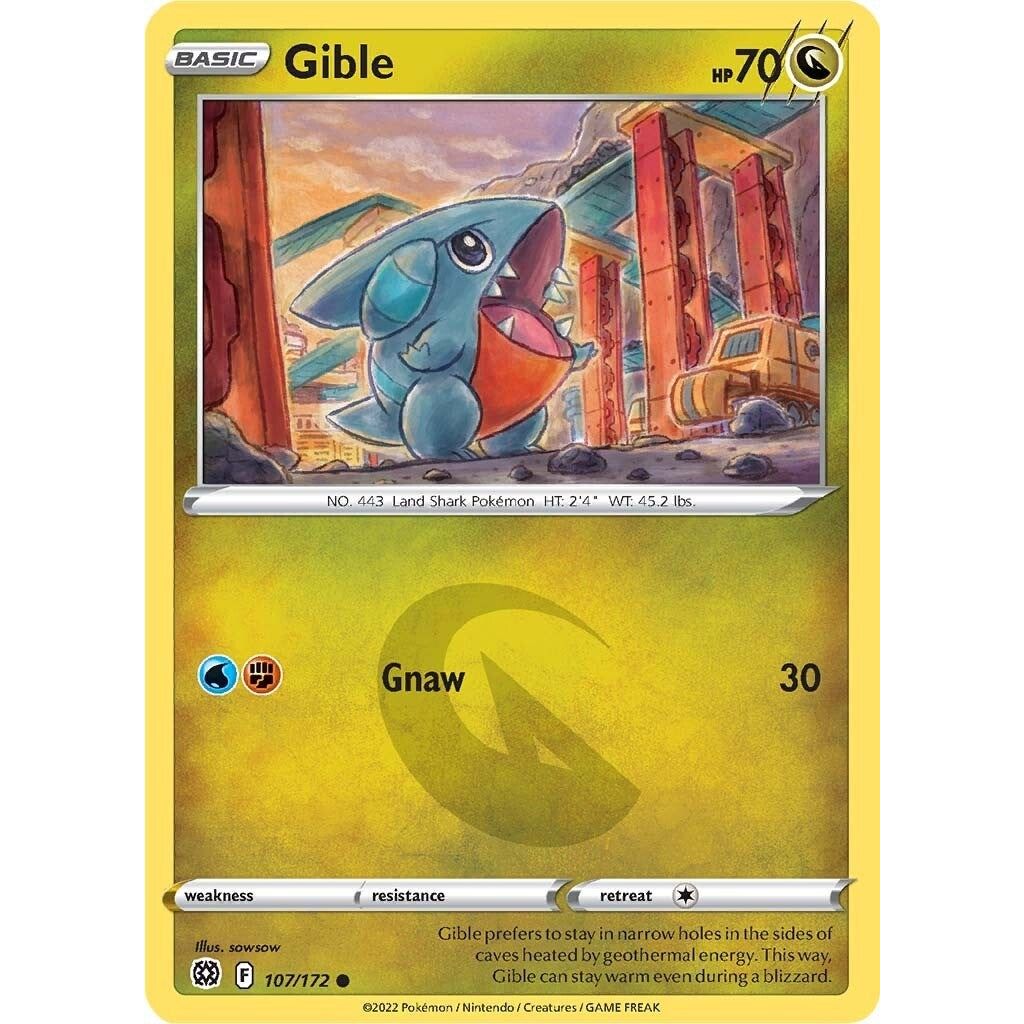 Image for Gible (107/172) (SWSH09) - Pokemon