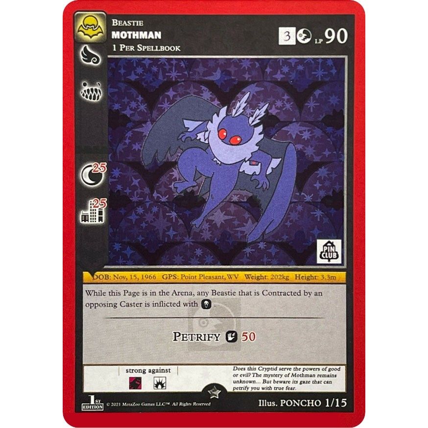 Image for Mothman (Pin Club Nightfall Mystery Collection 1st Edition) (1/15) (MISC) - MetaZoo