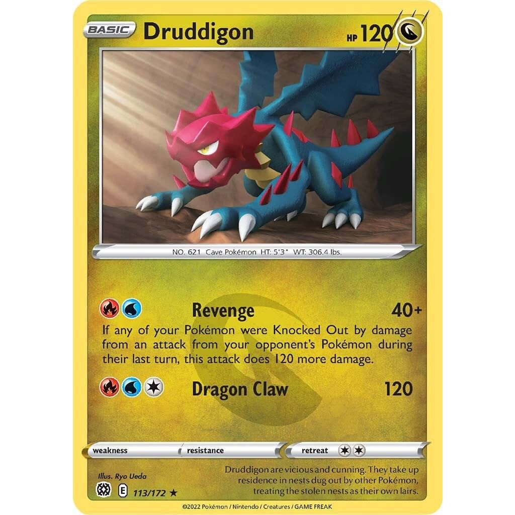 Image for Druddigon (113/172) (SWSH09) - Pokemon