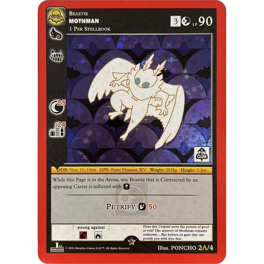 Image for Mothman - 2A (Pin Club Nightfall Mystery Collection 1st Edition) (2A/4) (MISC) - MetaZoo
