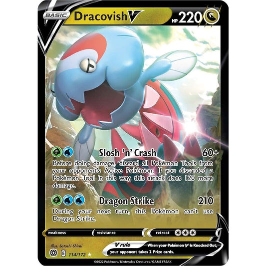 Image for Dracovish V (114/172) (SWSH09) - Pokemon