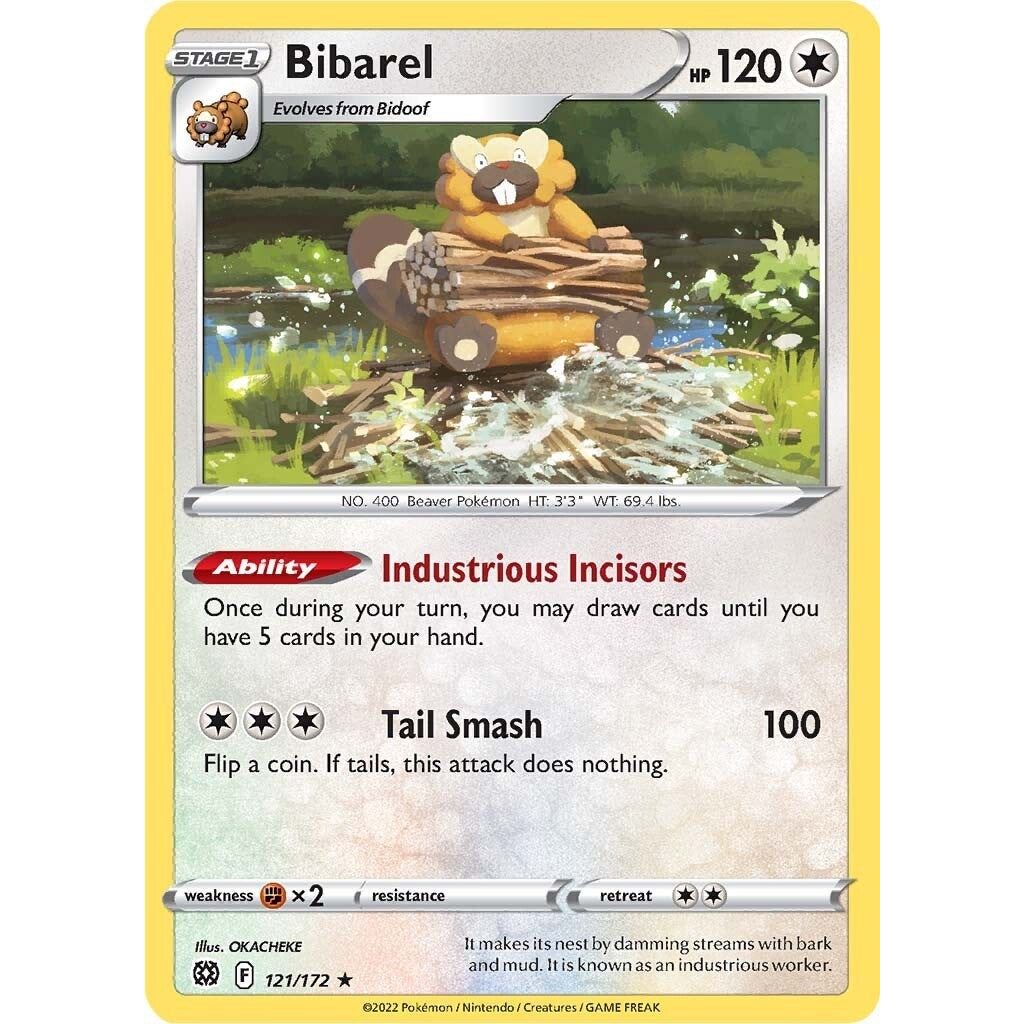 Image for Bibarel (121/172) (SWSH09) - Pokemon