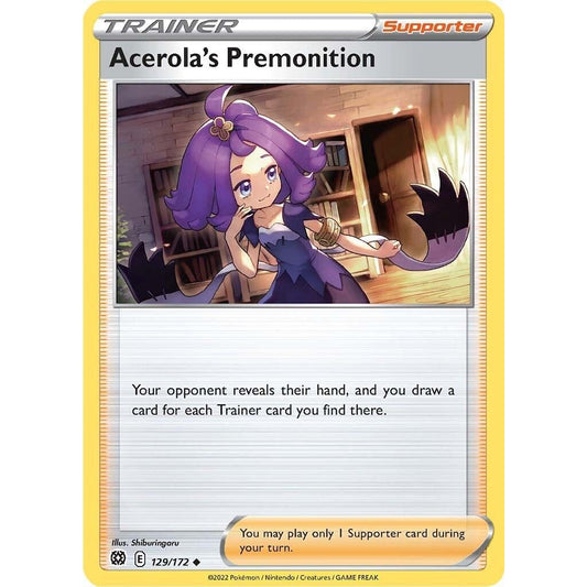 Image for Acerola's Premonition (129/172) (SWSH09) - Pokemon