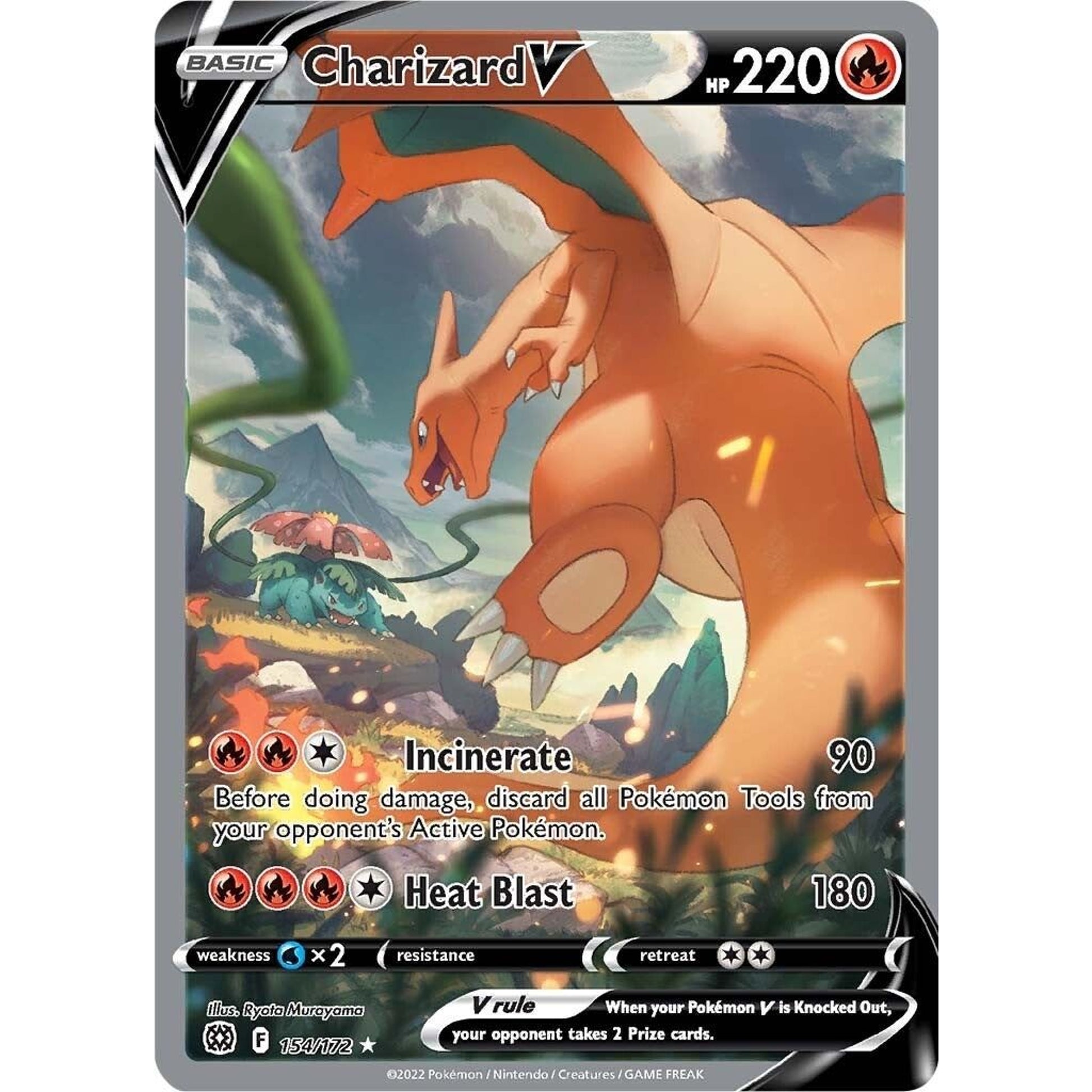 Image for Charizard V (Alternate Full Art) (154/172) (SWSH09) - Pokemon