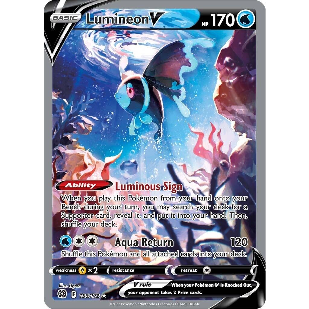 Image for Lumineon V (Alternate Full Art) (156/172) (SWSH09) - Pokemon