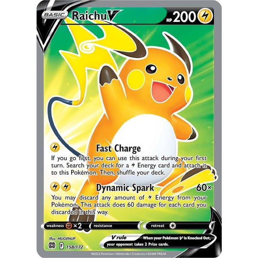 Image for Raichu V (Full Art) (158/172) (SWSH09) - Pokemon