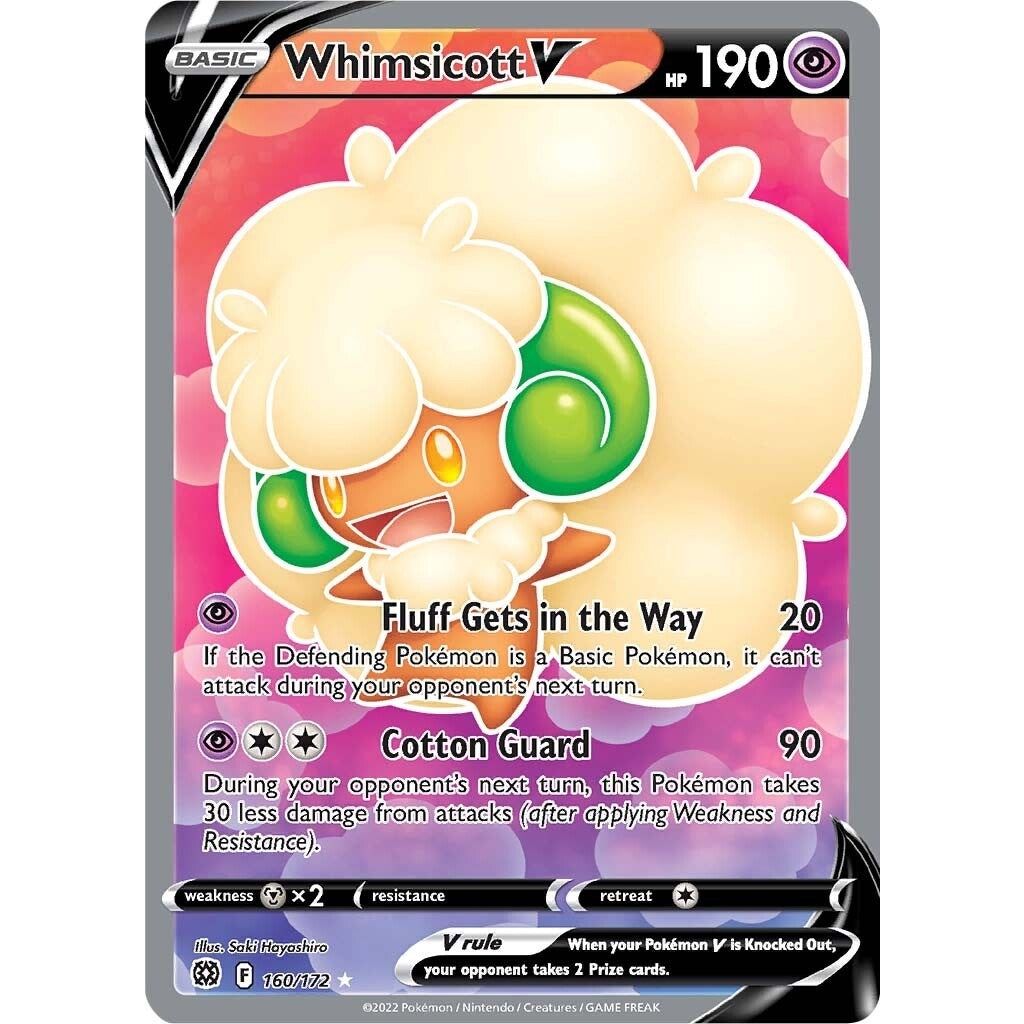 Image for Whimsicott V (Full Art) (160/172) (SWSH09) - Pokemon