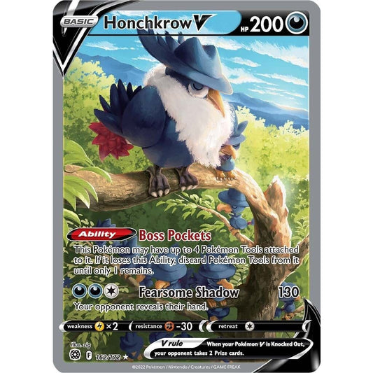 Image for Honchkrow V (Alternate Full Art) (162/172) (SWSH09) - Pokemon