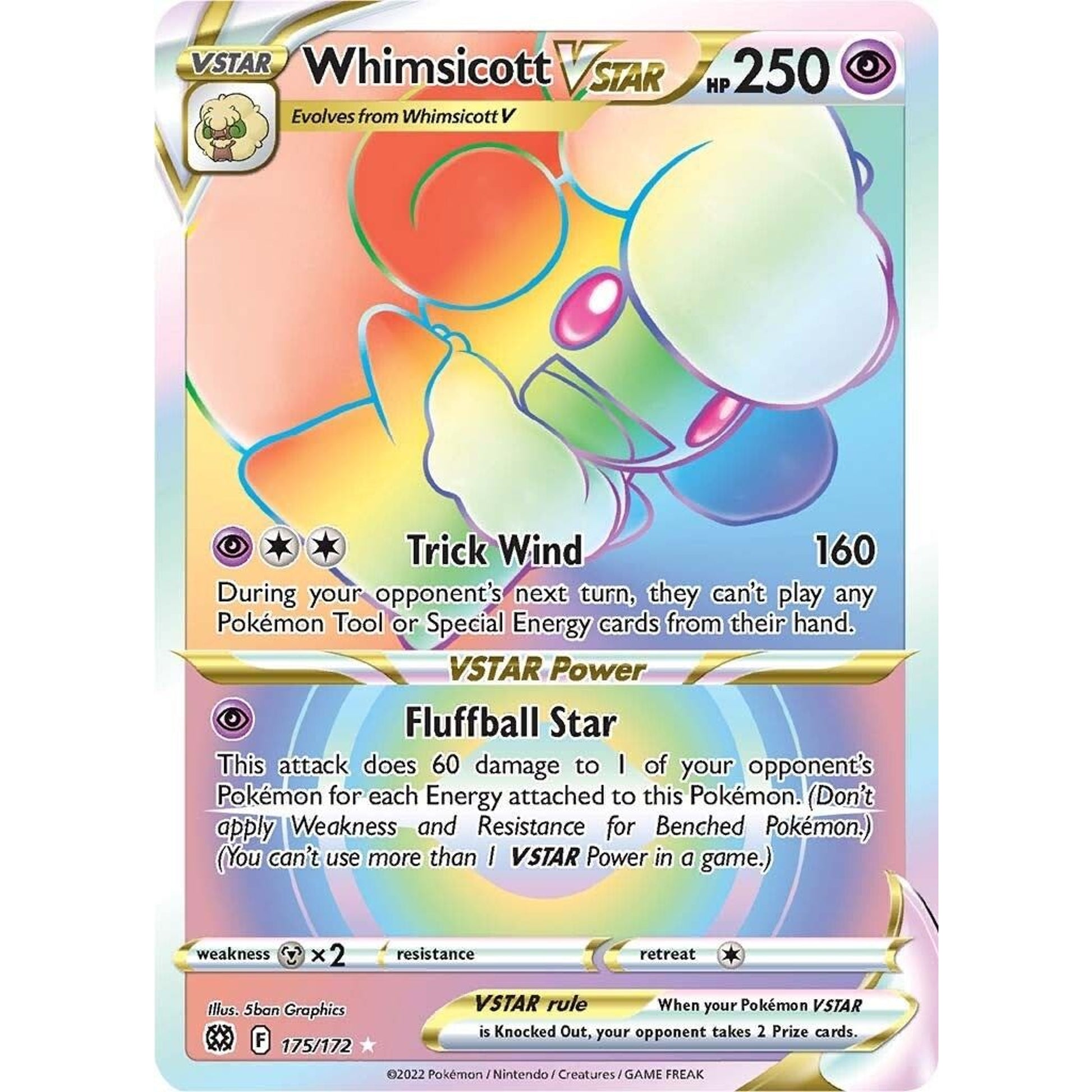 Image for Whimsicott VSTAR (Secret) (175/172) (SWSH09) - Pokemon