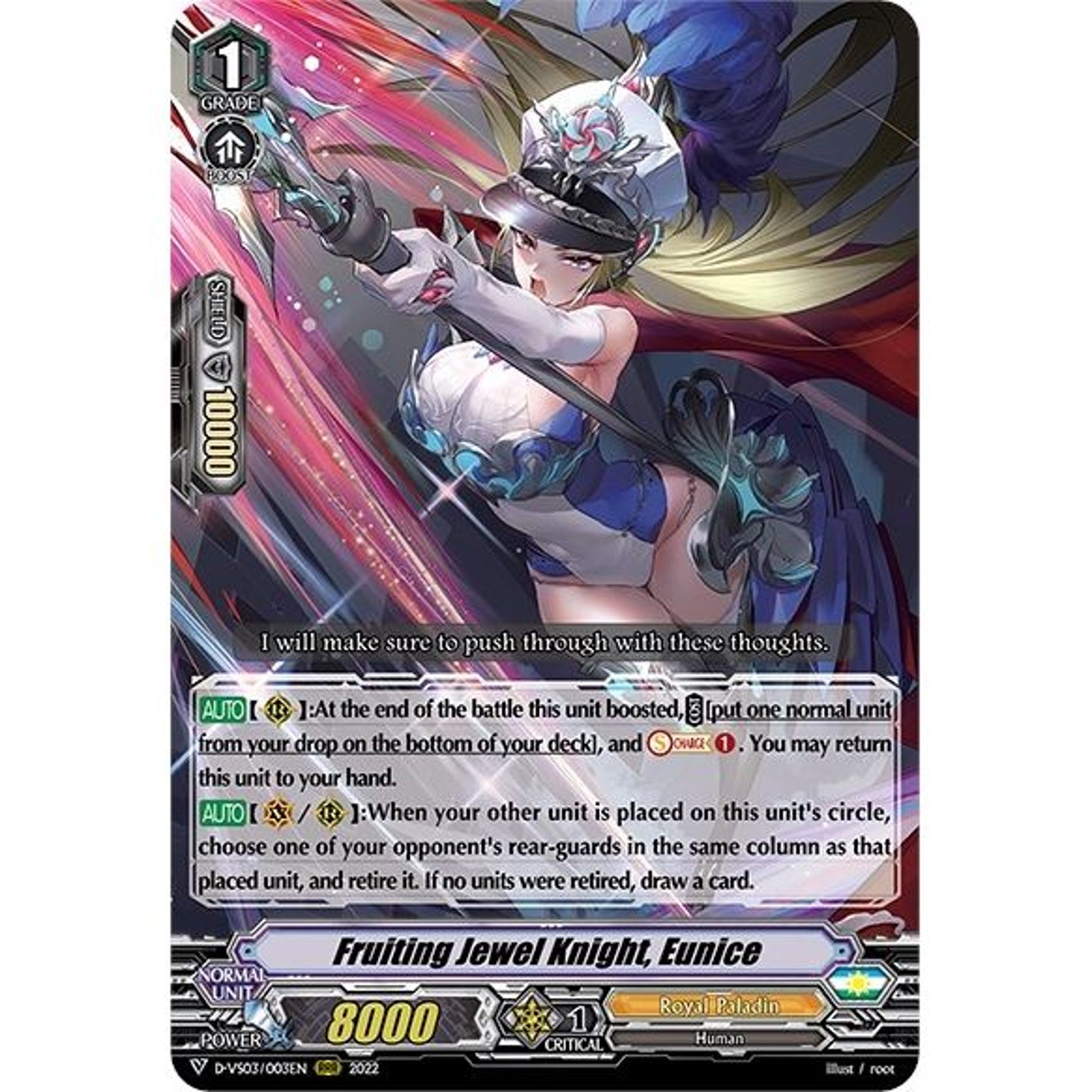 Image for Fruiting Jewel Knight, Eunice (D-VS03/003EN) (D-VS03) - Cardfight Vanguard