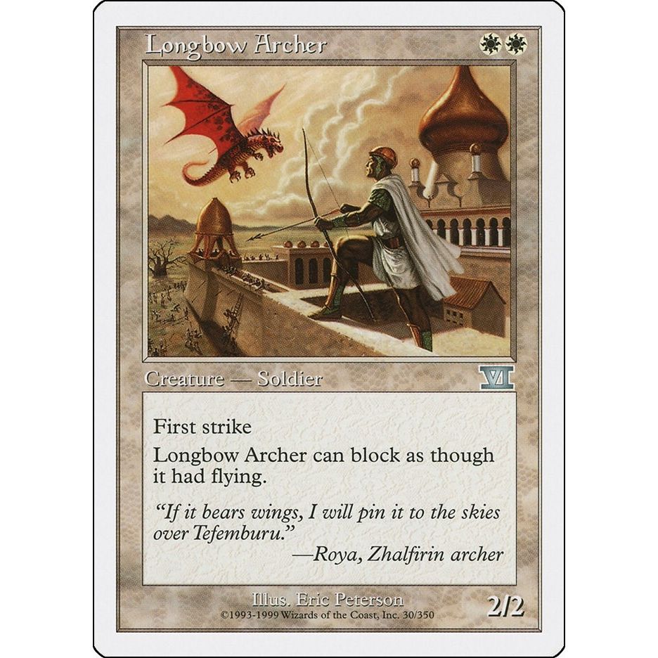Image for Longbow Archer (30) (6ED) - Magic: The Gathering