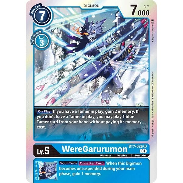 Image for WereGarurumon (BT7-026 SR) (BT07) - Digimon Card Game